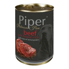 Konservi suņiem Piper Platinum liellops, brūnie rīsi 400g