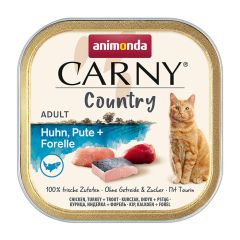 Konservi kaķiem Animonda Carny Country vista,tītars,forele 1