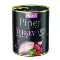 Konservi suņiem Piper tītars, brokoļi 800g