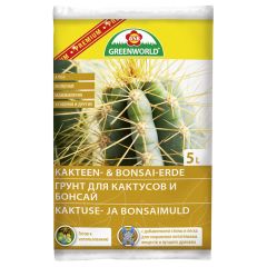 Augsne kaktusiem un bonsai Greenworld Premium 5l