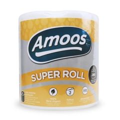 Papīra dvielis Amoos Super Roll 2-slāņi 280-loksnes