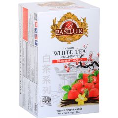 Tēja baltā Basilur Strawberry Vanilla 1.5gx20, 30g
