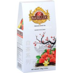 Tēja baltā Basilur Premium Strawberry Vanilla 100g
