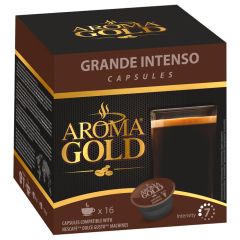 Kafijas kapsulas Aroma Gold Grande Intenso 128g