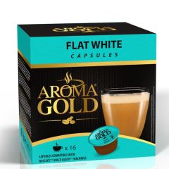 Kafijas kapsulas Aroma Gold Flat white 187.2g