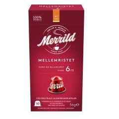 Kafijas kapsulas Merrild Mellemristet 56g 10gab.