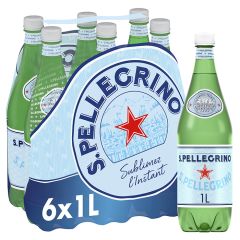 Minerālūdens S.Pellegrino gāzēts 6x1l ar depoz.