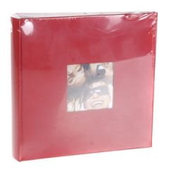 Fotoalbums 200 bildēm 10x15cm sarkans