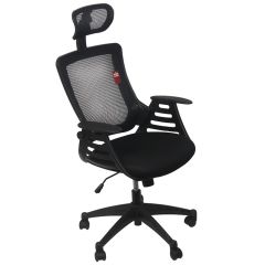Biroja krēsls MERANO 64.5xD49xH96-103cm melns