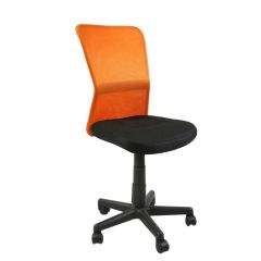 Biroja krēsls BELICE 41x42xH83-93cm melns/oranžs