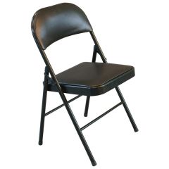 Krēsls saliekams PIKNIK 47.5x49xH79cm melns