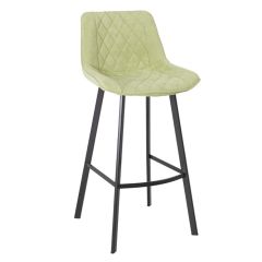 Bāra krēsls NAOMI 43x50.5xH75/100cm melns/zaļš
