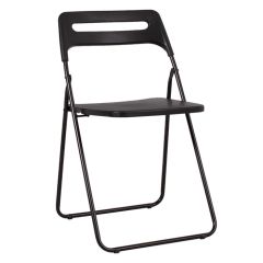 Krēsls saliekams PIKNIK PLASTIC 47.5x49xH79cm melns