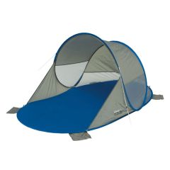 Pludmales telts Calvia 200x120x90cm zila/pelēka