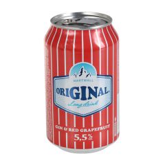 Alk.kokt.Hartwall Original Long Drink Greipfrūtu 5.5% 0.33l