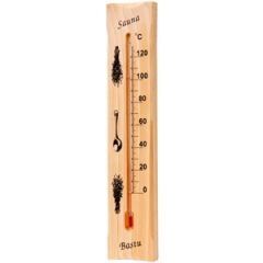 Termometrs saunai 33cm koka