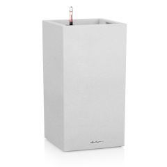 Puķu pods Lechuza Canto Stone 30 high balts