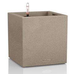 Puķu pods Lechuza Canto Stone 30 low bēšs