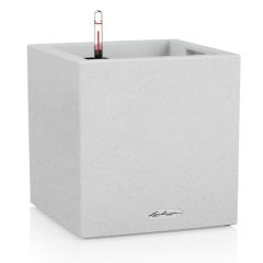 Puķu pods Lechuza Canto Stone 30 low balts