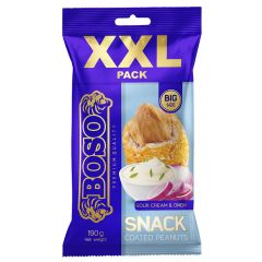 Zemesrieksti BOSO XXL Sour Cream&Onion 190g