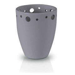Puķu pods d14xh16cm pelēks ar caur.