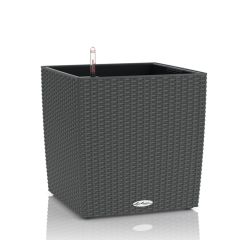 Puķu pods Lechuza Cube 40 pelēks