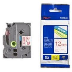 Lenta uzlīmju printerim 12mm balta/sarkana