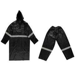 Lietus kostīms Acces pieaugušo, melns S/M, L/XL and XXL