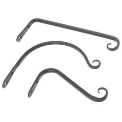 Kronšteins sienas 3veid.metāla melns