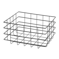 Grozs uzglabāšanai Maku metāla melns 25X20X12,5cm