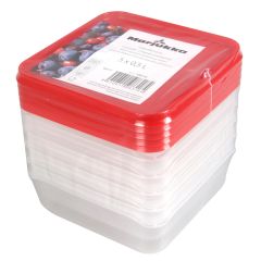 Pl. trauks ar vāku sarkanu 0.5l 5gab.