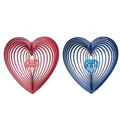 Dārza dek. pret putniem d20cm sirds sarkans, zils