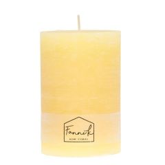 Svece stabs Fanni K Rustic 10x15cm dzeltena 125h