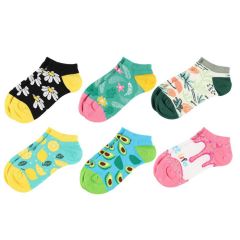 Zeķes sieviešu Colorcool pēdiņas 6-veidi 36-40