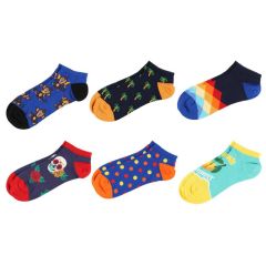 Zeķes vīriešu Colorcool pēdiņas 6-veidi 41-45