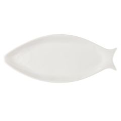 Šķīvis servēšanai Zivs balts 38x18cm