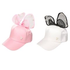 Cepure-kepons Acces Butterfly 50-54cm rozā, balts