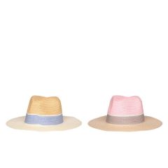 Cepure platmale Acces salmu 56cm rozā, zila