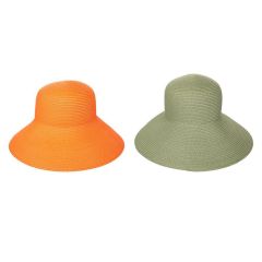 Cepure platmale Acces salmu 57cm, 11cm oranža, zaļa