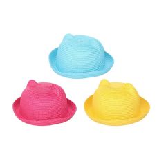 Cepure ar ausīm Acces salmu 52cm zila, dzeltena, rozā