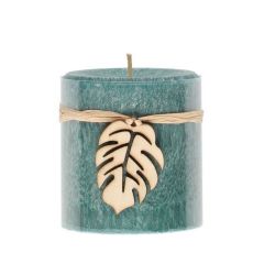 Svece stabs Polar gaiši zaļa 7x7.5cm 36h