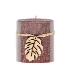 Svece stabs Polar brūna 7x7.5cm 36h