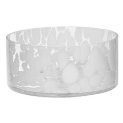 Vāze stikla Fanni K Riekko 18cm balta