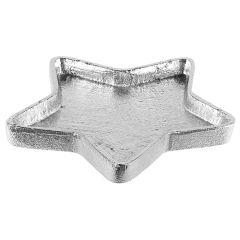 Svečturis -paliktnis 4Living Zvaigzne sudraba 13.5cm