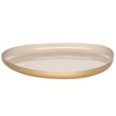 Svečturis-paliktnis 4Living Pond 23.5cm bēšs