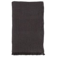 Dvielis Fanni K  Ruutu 100x160cm tumši pelēks