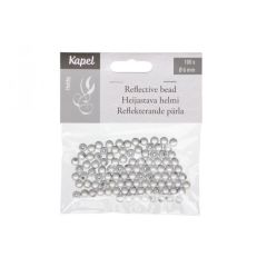 Fl.dekors Kapel pērles baltas 6mm100gab.