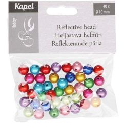 Fl.dekors Kapel pērles krāsainas 8mm75gab.