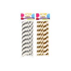 Kokteiļu salmiņi Festi papīra, metāliskas krāsas 25gab.