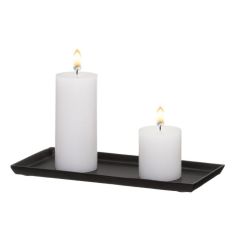 Svečturis-paliktnis Fanni K melns 14x31cm